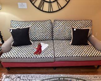 Mackenzie Childs Courtly Check Sofa 