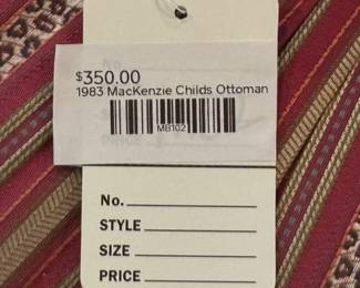 1983 Mackenzie Childs Ottoman