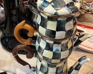 Mackenzie Childs Stacking Coffee Cup Set