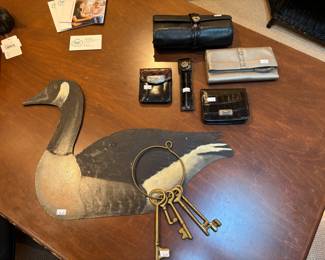 Wallets, Decorative Skeleton Keys, Duck Decor