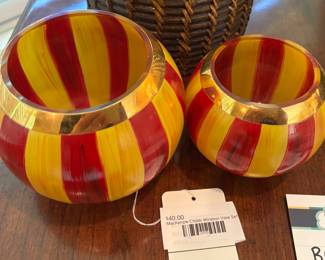 Mackenzie Childs Windsor Vase Set