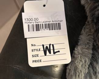 Pottery Barn Leather Armchair