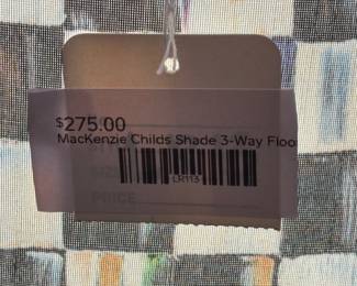 Mackenzie Childs Shade 3-Way Floor Lamp