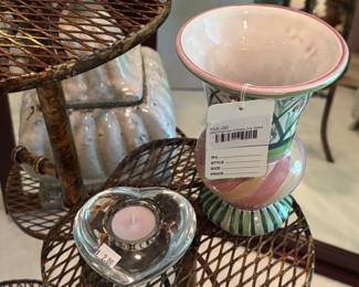 Mackenzie Childs Iris Vase 