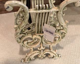 Vintage Harp Magazine Rack