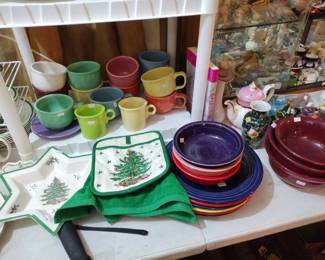 Fiesta ware dishes