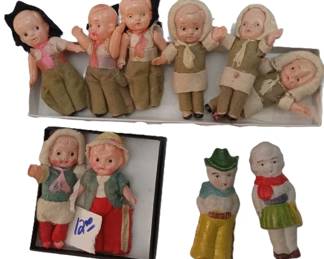 mini celluloid dolls