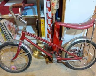 small vintage Schwinn bike. Some surface rust