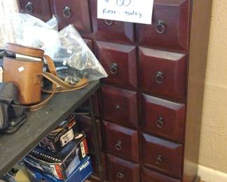 20 DRAWER TEA STYLE CHEST. ASIAN.