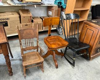 Child's Rocking Chair - Wood Office Chair - Wood Rocking Chair