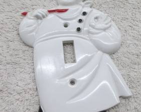 Plastic Chef Light Switch Plate