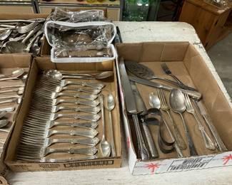 Assorted Silver-Plated Flatware