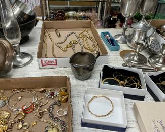 Costume Jewelry - Silver Plated & Sterling Silver Items