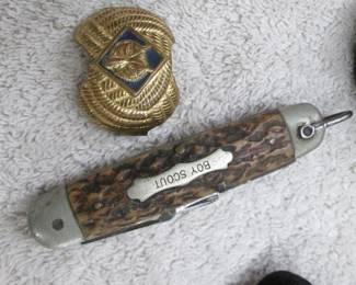 Boy Scouts Scarf Slide - Boy Scout Pocket Knife