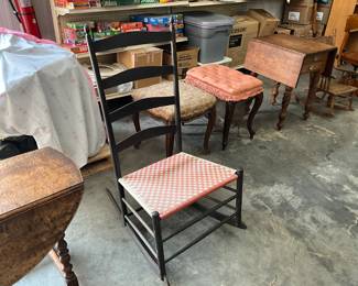 Ladder Back Rocking Chair