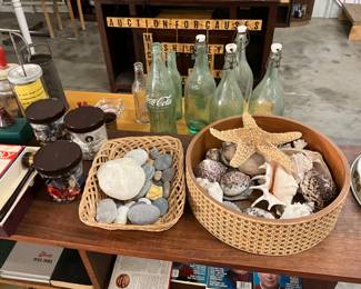 Woven Basket of Stones - Basket of Shells