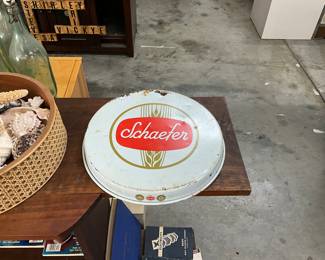 Metal Schaefer Beer Serving Tray