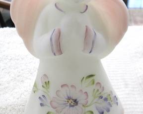 Fenton Satin Glass Angle Figurine