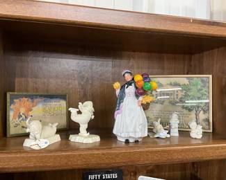 Snow Babies Figurines - Royal Doulton "Biddy Penny Farthing" Figurine -