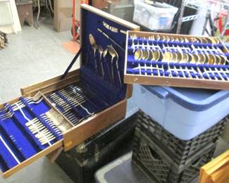 Flatware in Wooden Case