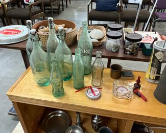 Vintage Bottle w/Bale Closure - Coca- Cola Bottles - Coca Cola Ornament - Glass Ashtray