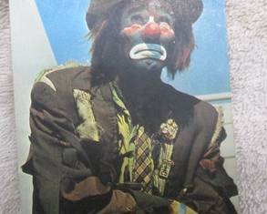 Emmet Kelly Signed Postcard