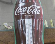 Coca-Cola Bottle Metal Thermometer