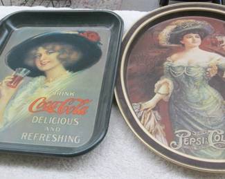 Coca-Cola & Pepsi-Cola Serving Trays