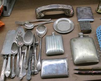 Metal Flasks - Telephone Cover - Flatware