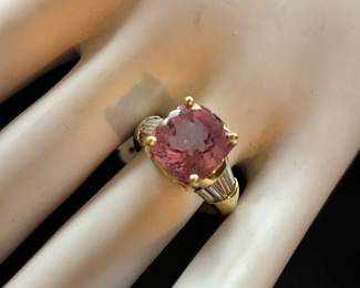 18k Tourmaline & Diamond ring