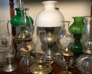 Oil Lamp Lot Featuring RAYO EAGLE
