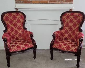 Vintage Bergere Armchairs