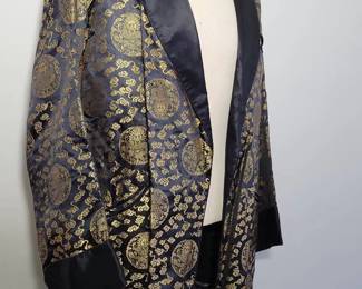 Vintage Chinese Silk Smoking Jacket
