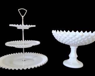 FENTON Silvercrest WESTMORELAND Milk Glass