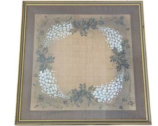 JapaneseStyle Painting On Woven Wood