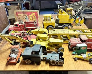 Vintage Tonka and other aluminum toys