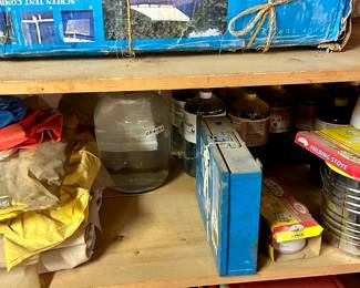 Lots of Coleman camping supplies