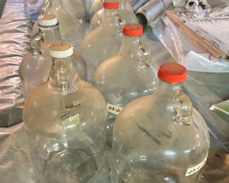 Vintage glass jugs