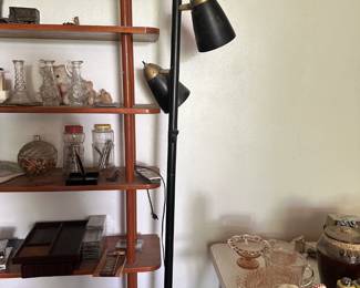 Floor to ceiling midcentury lamp