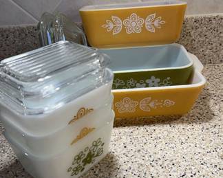 Pyrex Butterfly Gold