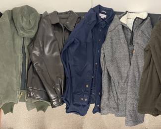 04 Carhartt Coats, New, Unused Orvis Coats, Lambskin Leather Jacket