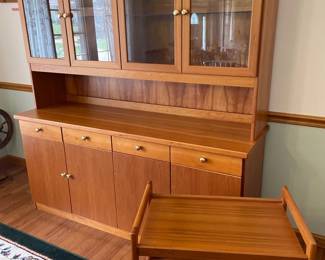 Wooden China Cabinet Dinner Cart