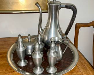  Royal Holland,  Pewter coffee and tea service 