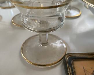 Vintage Italian Hand Painted Rooster Cocktail Glasses