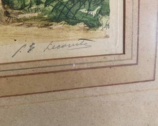 Pencil Signed