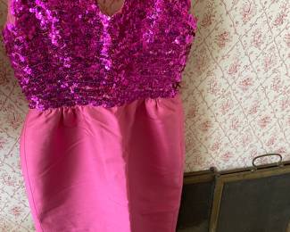 Vintage Sequin/Embroidered Evening Dress 