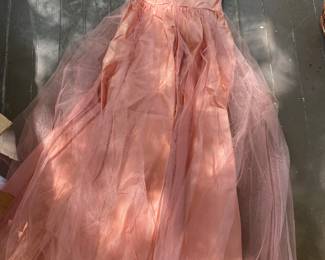 Vintage Pink Prom Dress