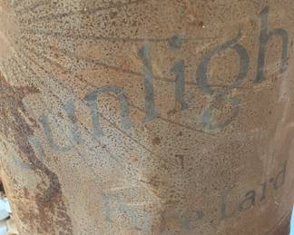 Antique Sunlight Can As Found