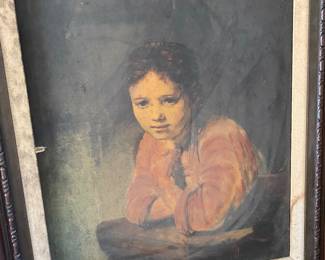 Creepy Girl Painting. Fun in the Kitchen!