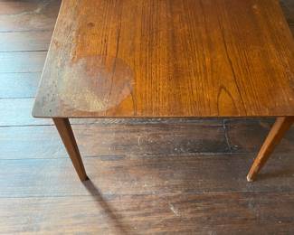 Mid Century Side Table Made in Sweden Needs REFINISHING .